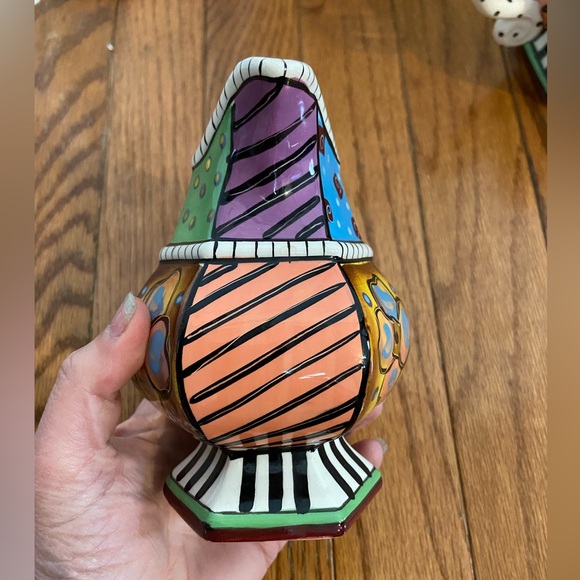 Hand painted Sugar and Creamer Set by Studio Design Works - Picture 3 of 8